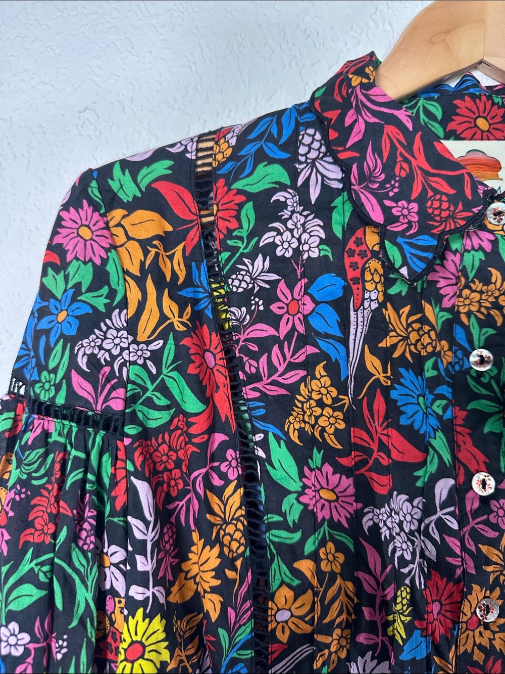 Farm Rio Tropical Garden Blouse - Picture 8 of 10